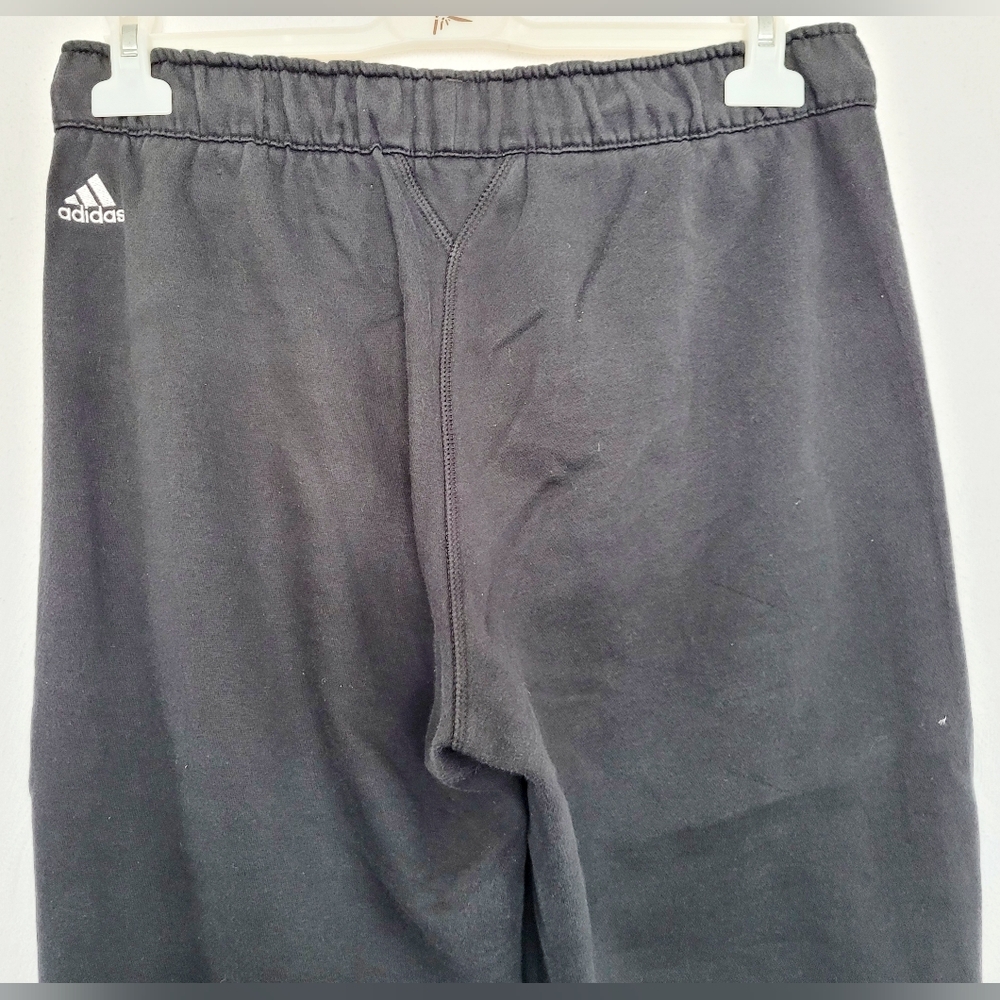 Adidas Women Climalite Loose Fit Fleece Cotton Joggers Black Drawstring Medium - Picture 7 of 16